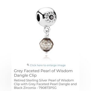 Retired Sterling Silver Pearl of Wisdom Clip - 790873PSG